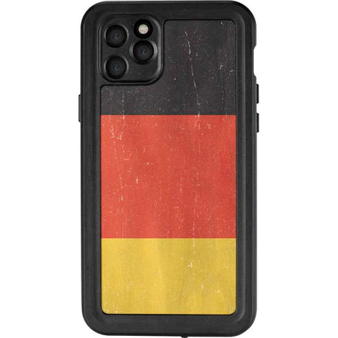 German Flag Distressed iPhone 11 Pro Max Waterproof Case
