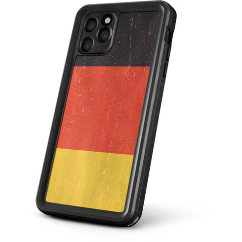 German Flag Distressed iPhone 11 Pro Waterproof Case