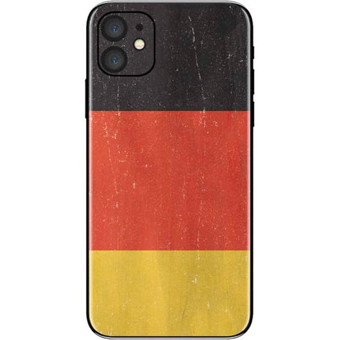 German Flag Distressed iPhone 11 Skin