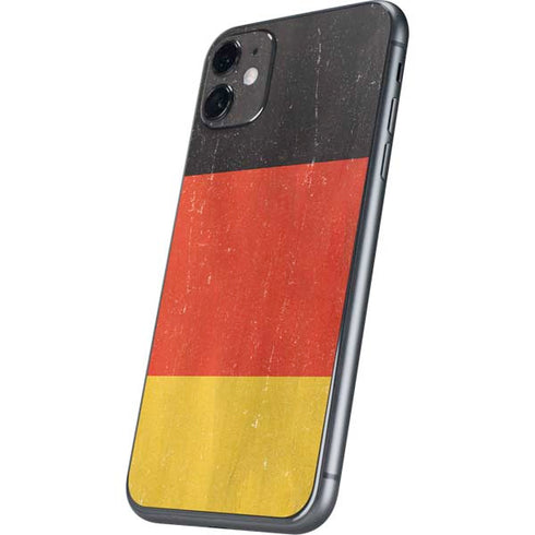 German Flag Distressed iPhone 11 Skin