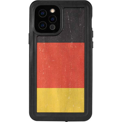 German Flag Distressed iPhone 12 Pro Waterproof Case