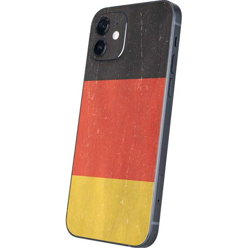 German Flag Distressed iPhone 12 Skin