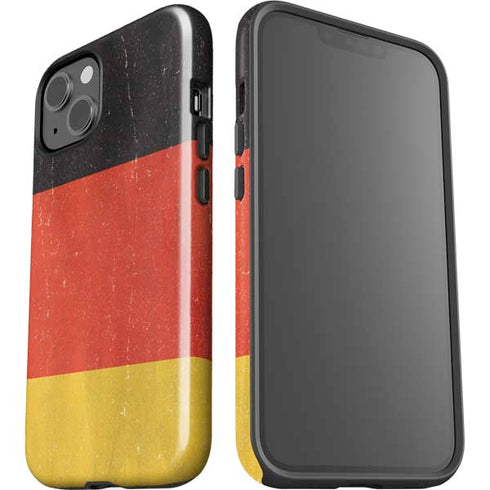 German Flag Distressed iPhone 15 Plus Impact Case