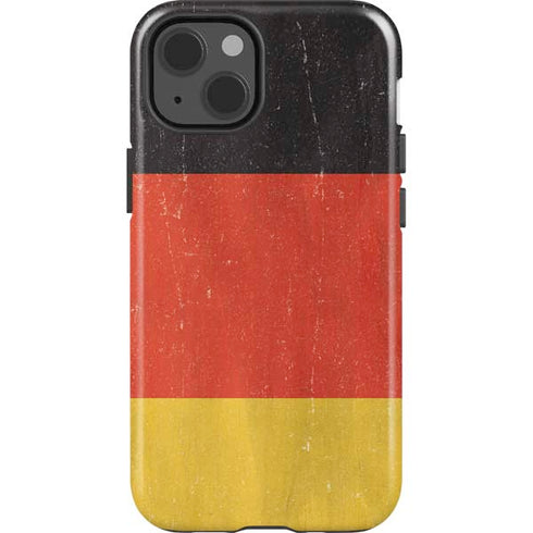 German Flag Distressed iPhone 15 Impact Case