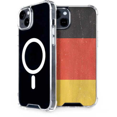 German Flag Distressed iPhone 14 Plus MagSafe Case