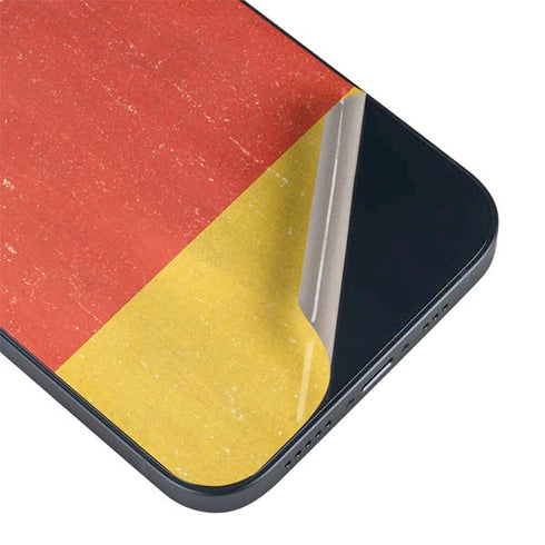 German Flag Distressed iPhone 15 Plus Skin