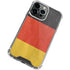 German Flag Distressed iPhone 15 Pro Clear Case