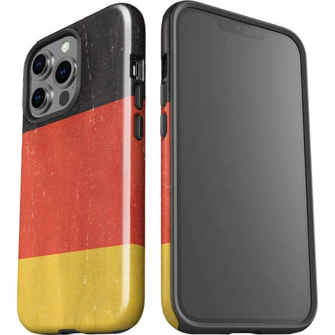 German Flag Distressed iPhone 15 Pro Impact Case