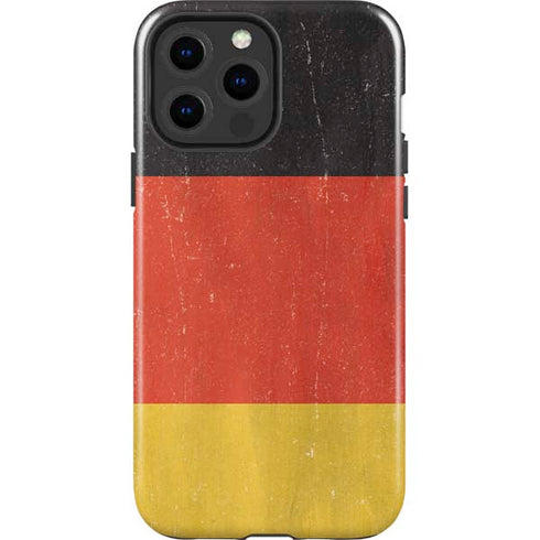 German Flag Distressed iPhone 15 Pro Max Impact Case