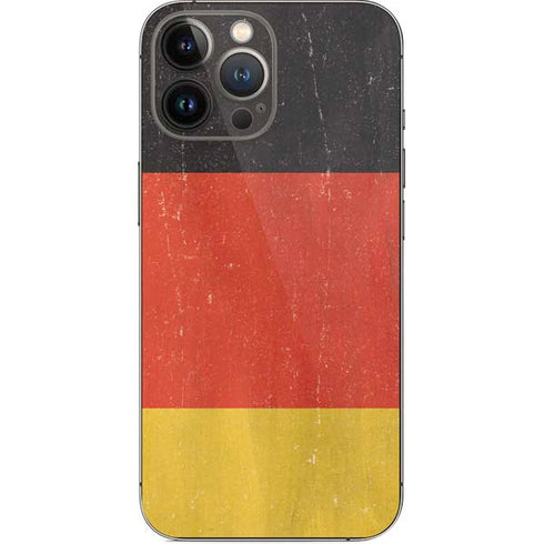 German Flag Distressed iPhone 14 Pro Max Skin