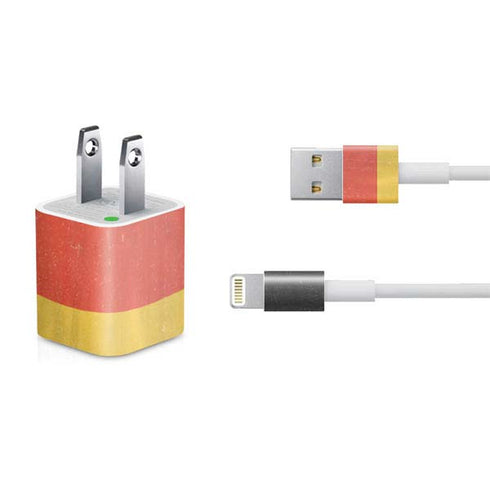 German Flag Distressed iPhone Charger (5W USB) Skin