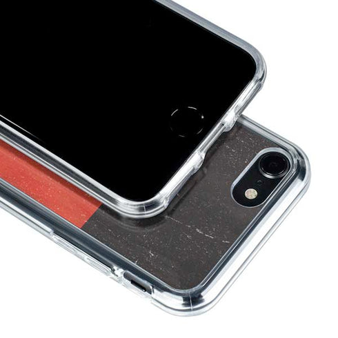 German Flag Distressed iPhone SE (2nd & 3rd Gen) Clear Case