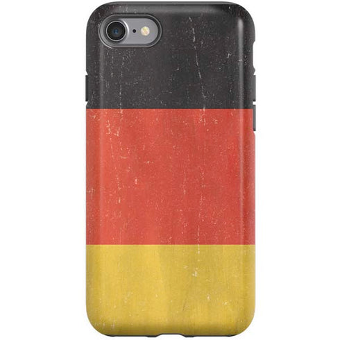 German Flag Distressed iPhone SE (2nd & 3rd Gen) Pro Case
