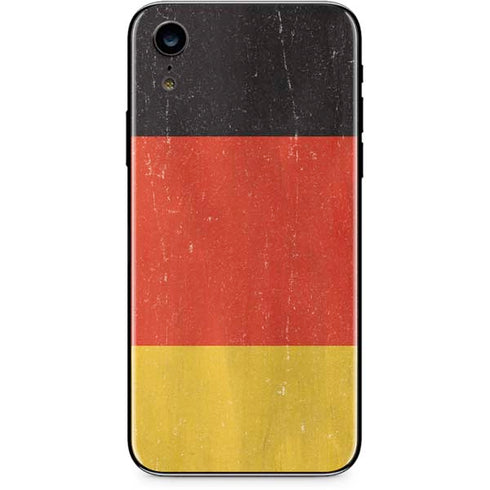 German Flag Distressed iPhone XR Skin
