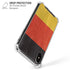 German Flag Distressed iPhone XS Max Clear Case