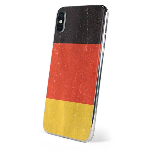 German Flag Distressed iPhone XS Max Skin