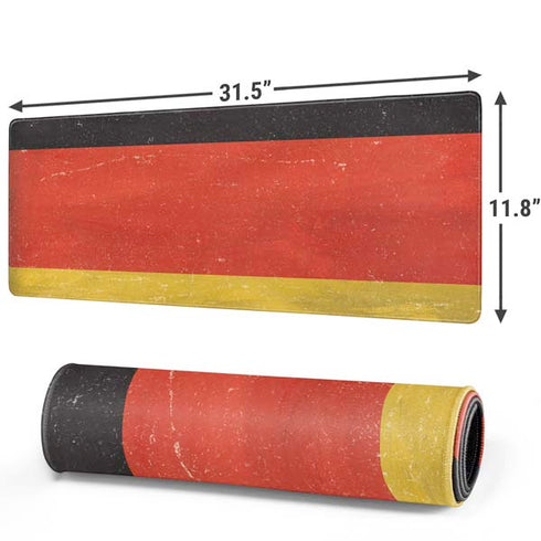 German Flag Distressed Gaming Mouse Pad