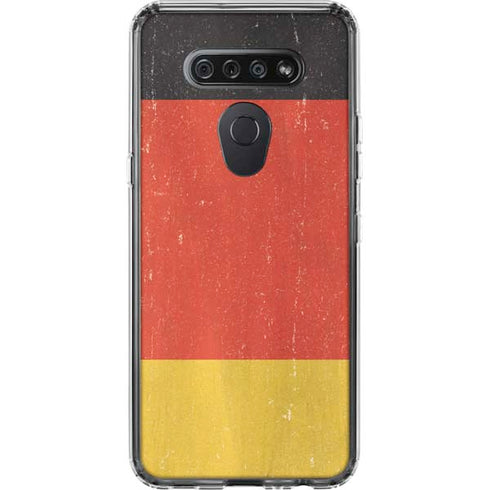 German Flag Distressed LG K51/Q51 Clear Case