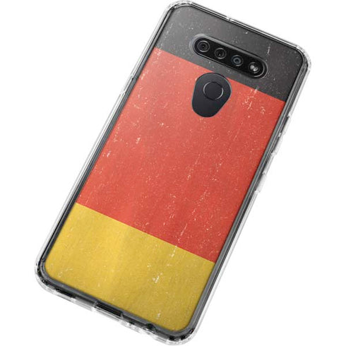 German Flag Distressed LG K51/Q51 Clear Case