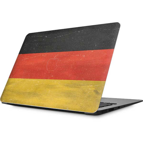 German Flag Distressed Apple MacBook Skin