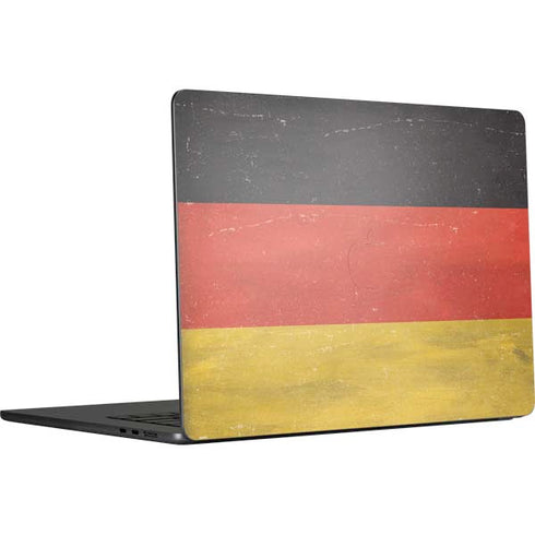 German Flag Distressed MacBook Air 15 in (2023) Skin