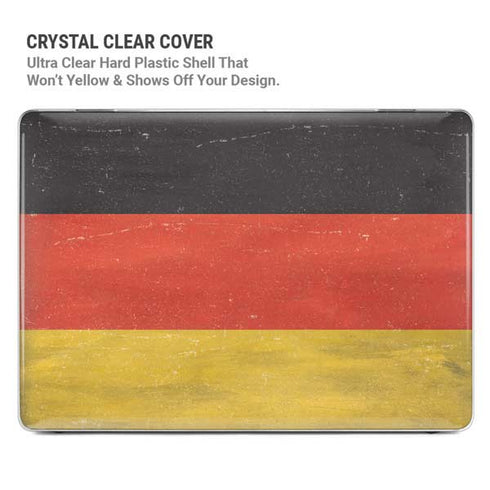 German Flag Distressed MacBook Pro 16in (2021-25) Case plus Skin
