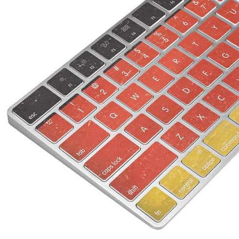 German Flag Distressed Magic Keyboard Skin