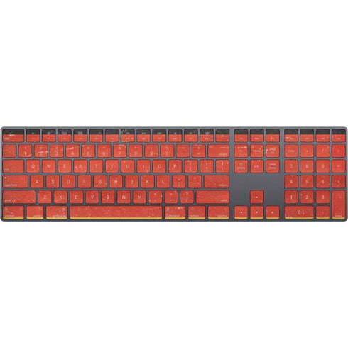 German Flag Distressed Magic Keyboard with Numeric Keypad Skin