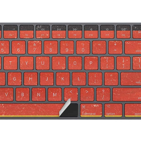 German Flag Distressed Magic Keyboard with Numeric Keypad Skin