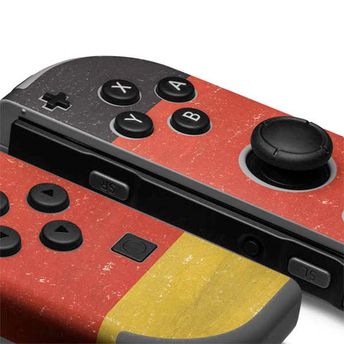 German Flag Distressed Nintendo Joy-Con (L/R) Controller Skin