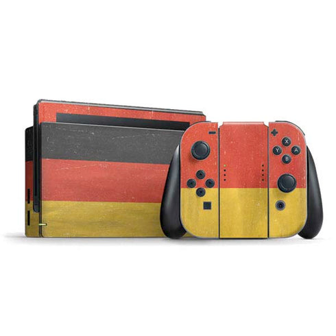 German Flag Distressed Nintendo Switch Bundle Skin