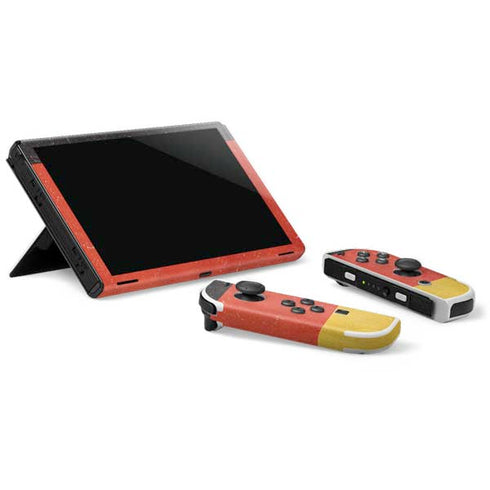 German Flag Distressed Nintendo Switch OLED (2021) Skin