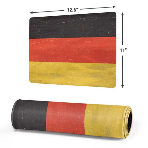 German Flag Distressed Gaming Mouse Pad