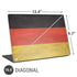German Flag Distressed Universal Laptop 16.6in (13.4 x 9.7in) Skin