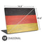 German Flag Distressed Universal Laptop 18in (14.6 x 10.6in) Skin