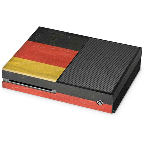 German Flag Distressed Xbox One Console Skin