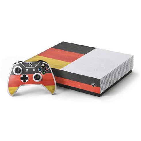 German Flag Distressed Xbox One S All-Digital Edition Bundle Skin