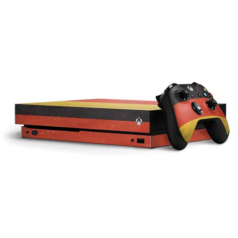 German Flag Distressed Xbox One X Bundle Skin