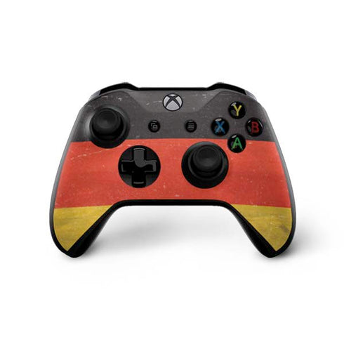 German Flag Distressed Xbox One X Controller Skin