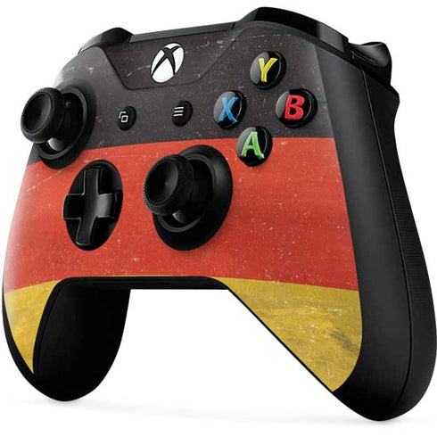 German Flag Distressed Xbox One X Controller Skin