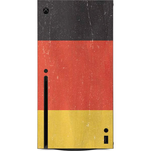 German Flag Distressed Xbox Series X Console Skin