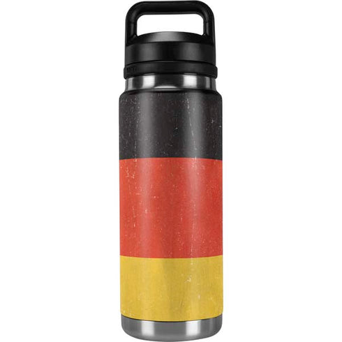 German Flag Distressed YETI Rambler 26oz Bottle Skin