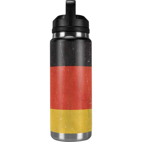 German Flag Distressed YETI Rambler 26oz Bottle Skin