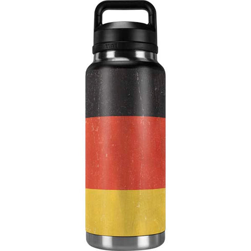 German Flag Distressed YETI Rambler 36oz Bottle Skin