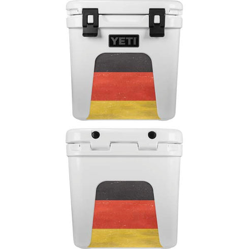 German Flag Distressed YETI Roadie 24 Hard Cooler Skin