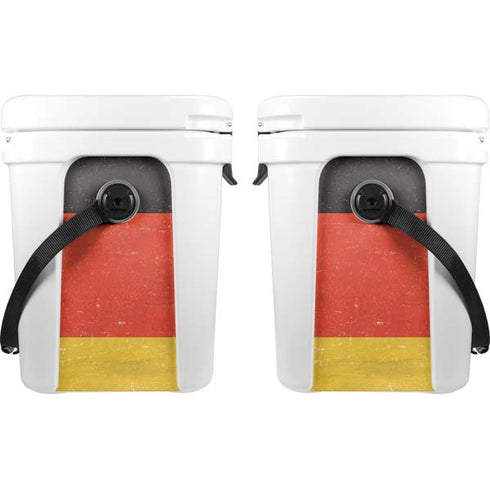 German Flag Distressed YETI Roadie 24 Hard Cooler Skin