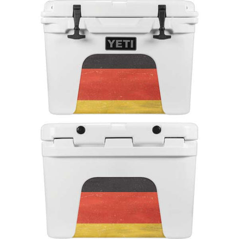 German Flag Distressed YETI Tundra 35 Hard Cooler Skin