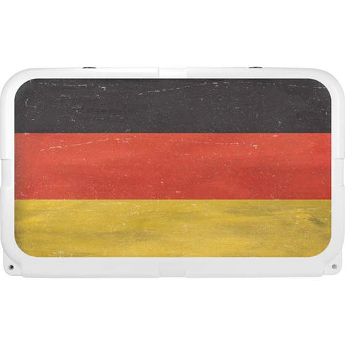 German Flag Distressed YETI Tundra 45 Hard Cooler Skin