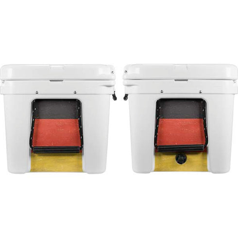 German Flag Distressed YETI Tundra 65 Hard Cooler Skin