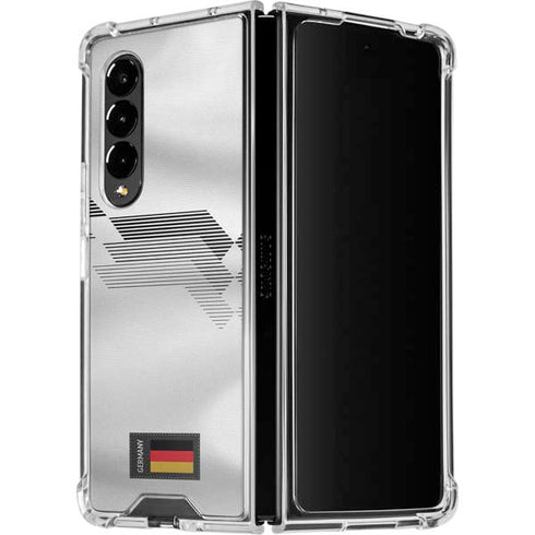 Germany Soccer Flag Galaxy Z Fold4 5G Clear Case